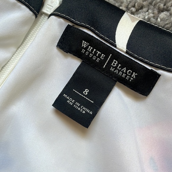 White House, Black market floral satin dress - Picture 10 of 14